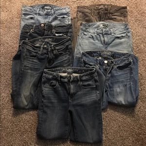 Lot(7) America Eagle jeans.